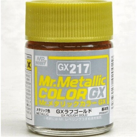 Gunze 18 ml Metallic Metal Bottle Paint, Rough Gold GUZGX217